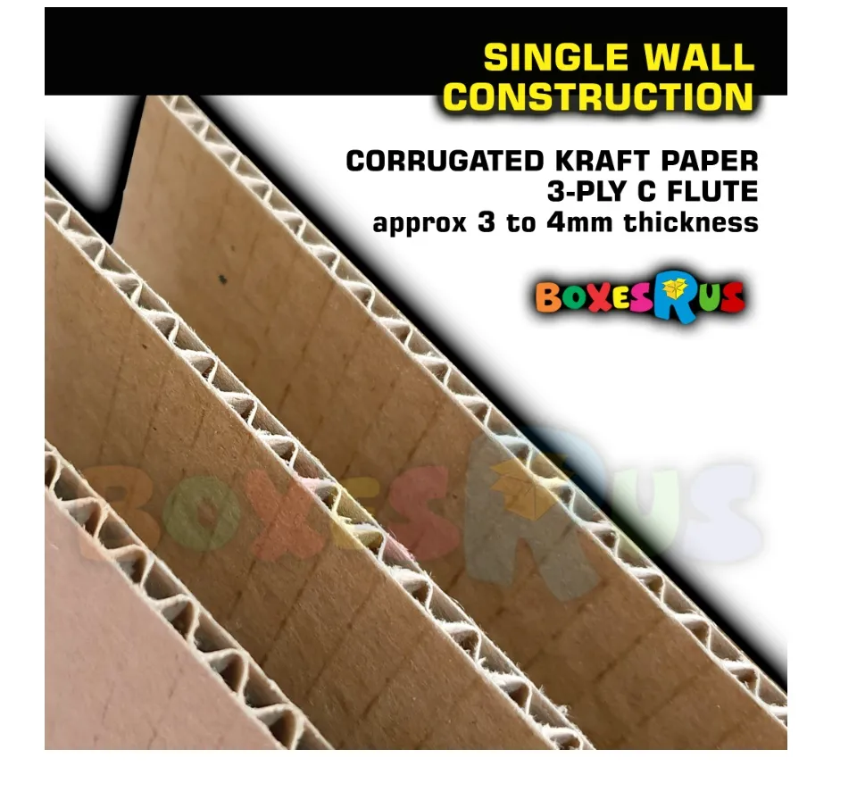 Corrugated Cardboard Sheets 10 pcs bundle Thick Card board Kraft Paper Pads  for Packaging and DIY Letter Standee