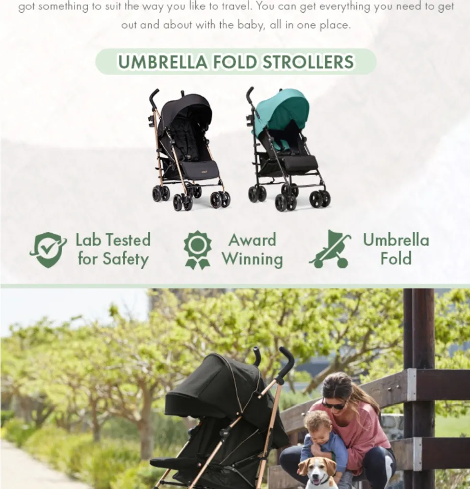 Mamas and Papas Tour 3 Umbrela Compact Buggy Stroller Black and Rose Gold Lazada PH