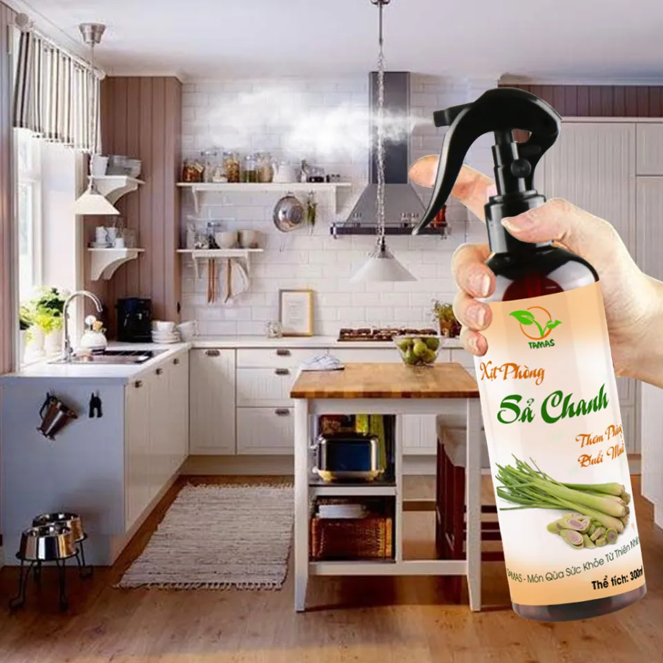 Xịt phòng tinh dầu Sả chanh TAMAS chai 50ml/100ml/300ml, xịt thơm phòng  giúp khử mùi, thanh lọc không khí, thư giãn, xua đuổi muỗi và xôn trùng,...  | Lazada.vn