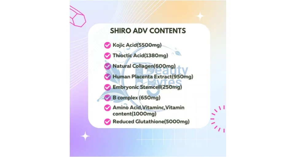 PUSH: SHIRO ADVANCE Glutathione w/ cpomplete PUSH set by beauty bytes (New  packaging!!) - Lazada | Lazada PH