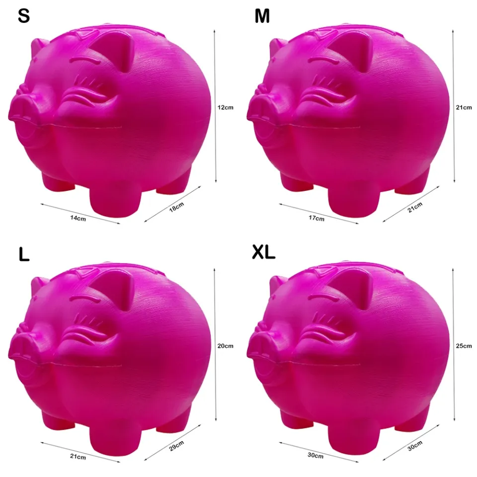 Cute Design Coin Bank Colorful Piggy Banks Unbreakable Plastic