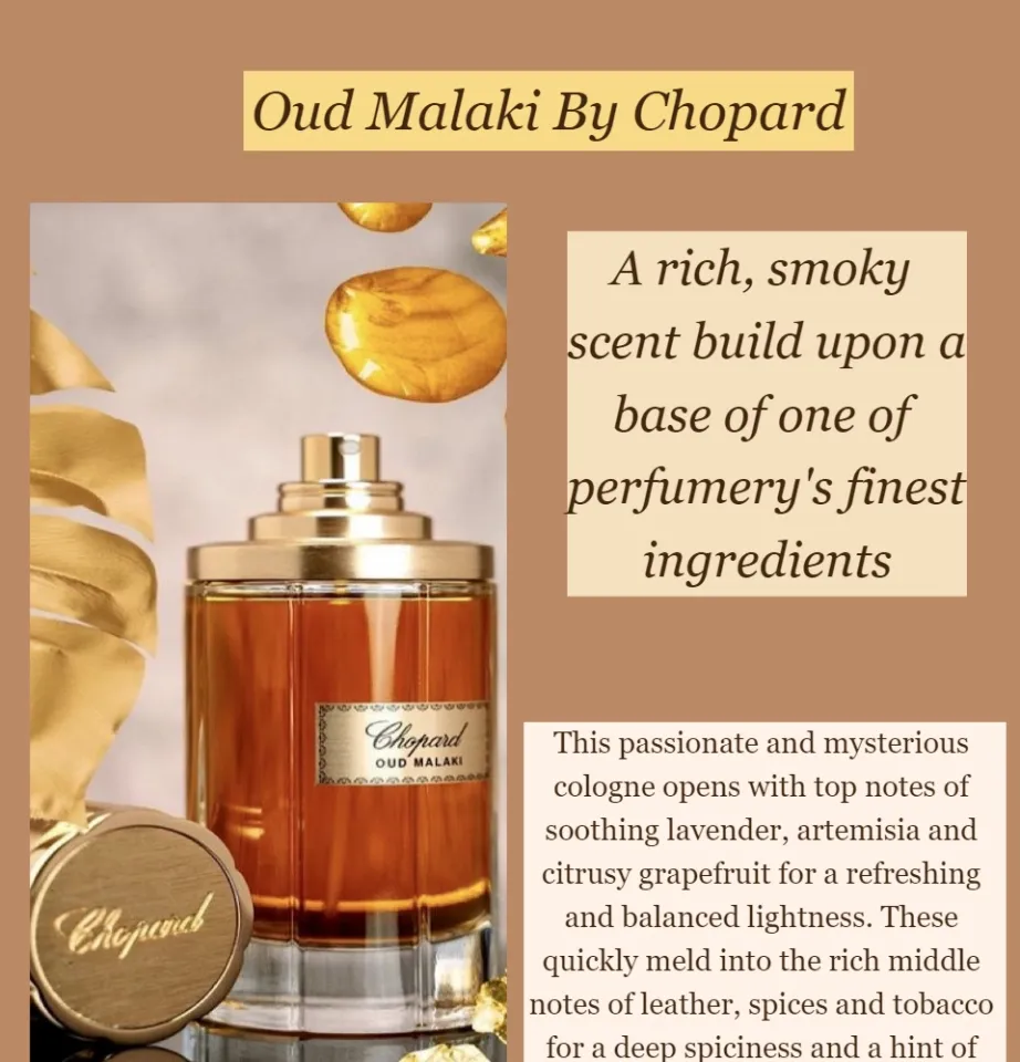 Oud Malaki by Chopard 80ml Eau De Parfum Original Unisex Perfume