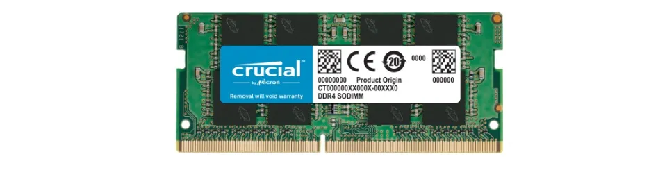 Crucial 16GB DDR4 3200MHz CL22 1.2V Non-ECC SODIMM Notebook Memory