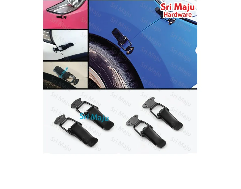 Universal Car Bumper Bonnet Lock Clip Snap Lock Stainless Steel & Steel  Bumber Klip Bumper Kereta