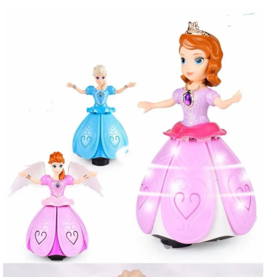 Doll Toy for Kids Dancing Sofia, Frozen and Angel Girl wth Light