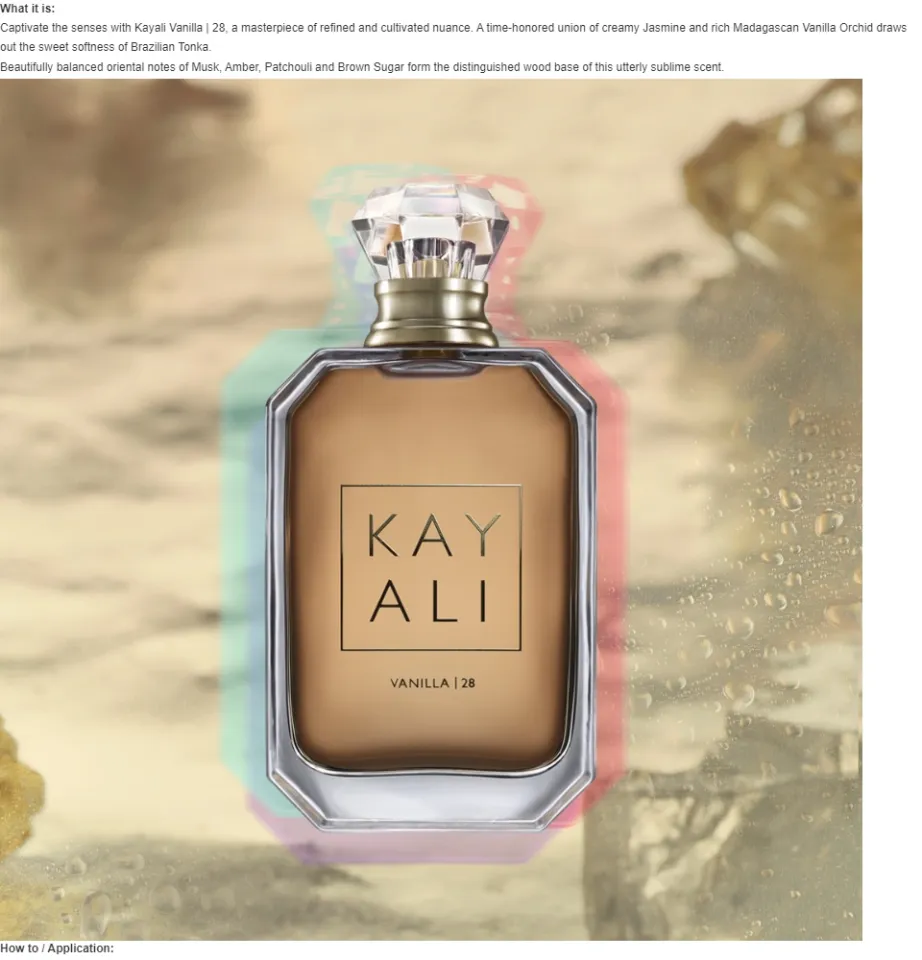 Kayali Vanilla | 28 Eau De Parfum | Lazada Singapore