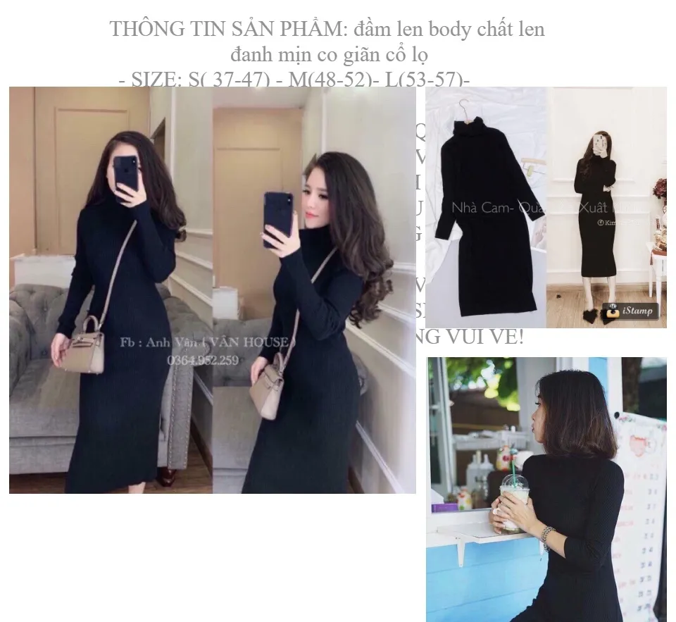 Đầm Thun Suông/Xòe Dài Cao Cấp - Váy Thun Ôm Body Đẹp | IVY moda