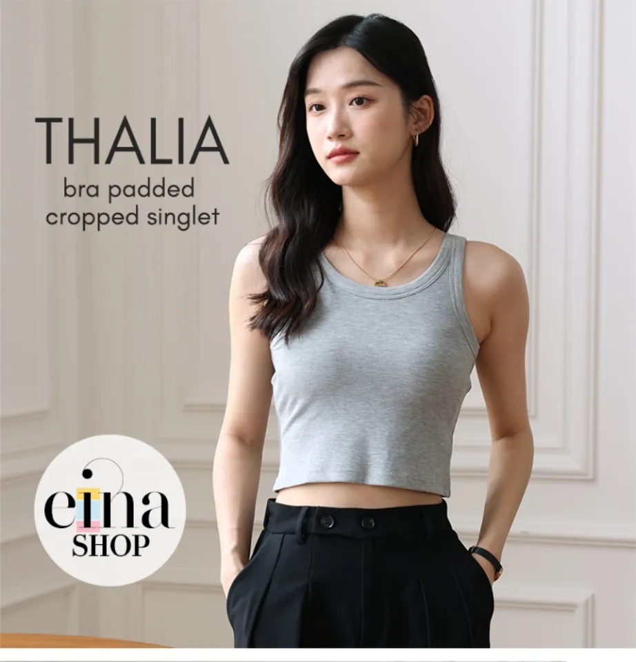 Thalia Bra Padded Cropped Singlet - einashop