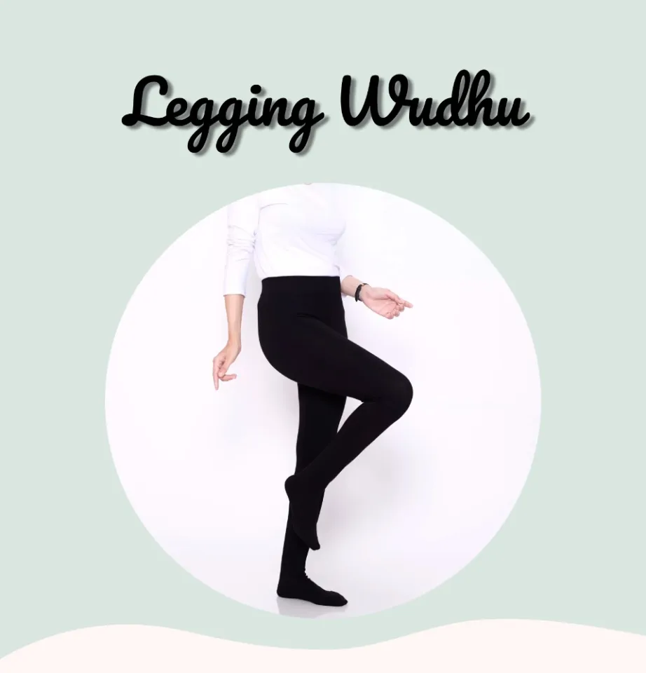 Madhar Shop) Legging Wudhu Super Bahan Katun Spandek Rayon Premium / Celana  Legging Wanita Tebal / Leging Sport