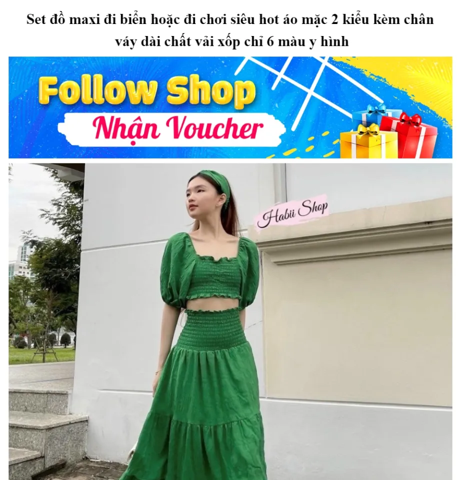 Váy Maxi Đi Biển Cao Cấp - Step Up Store | Ho Chi Minh City