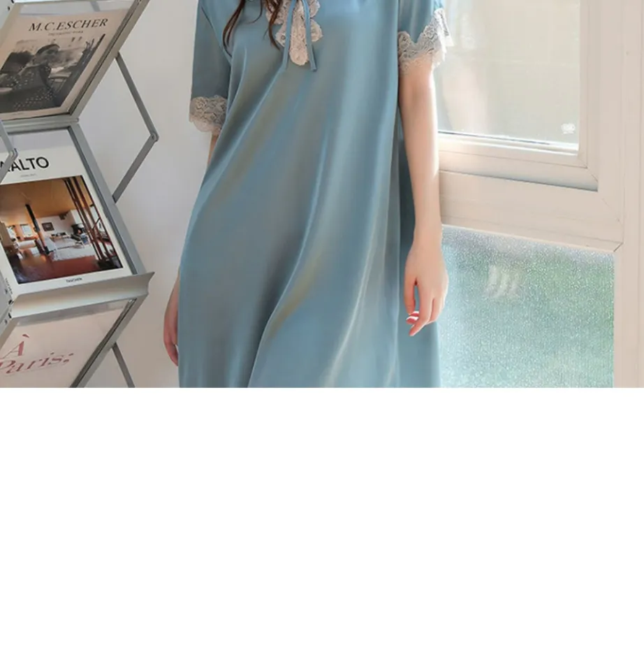 Váy Ngủ Nữ Mặc Ở Nhà Có Đệm Ngưc, Đầm Ngủ Phong Cách Thương Cho Mùa Hè Vải  Co Giãn 4 Chiều | Shopee Việt Nam