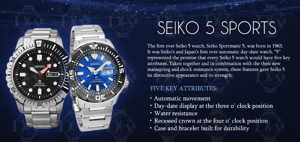 Seiko 5 Automatic SRP751K2 w 1 Yr Warranty and international