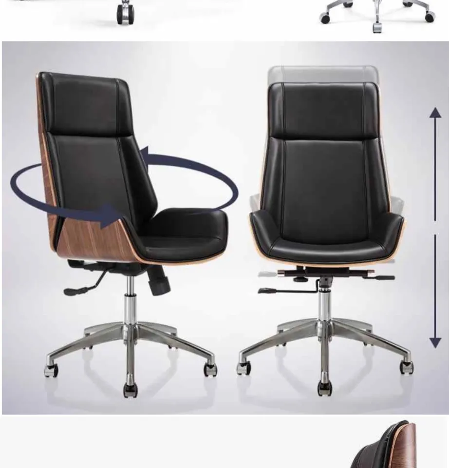 KRUZO Studio Designer Walnut Modern HIGH BACK Office Chair