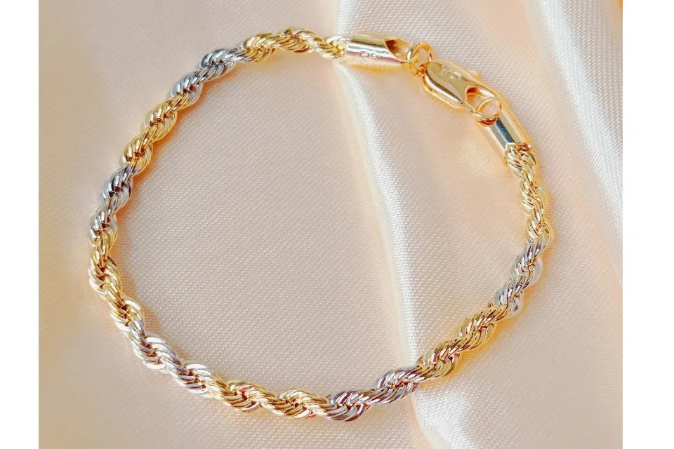 Rose gold and 2025 white gold bracelet