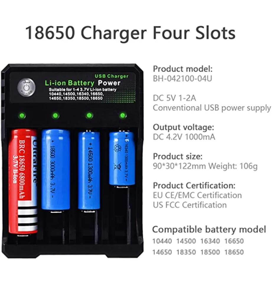 18650 BATTERY CHARGER Universal 3.7V Rechargeable Li-ion Battery For - View #8