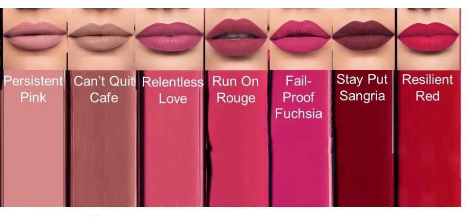 Avon Power Stay 16-Hour Liquid Lip Colour Stay Put Sangria