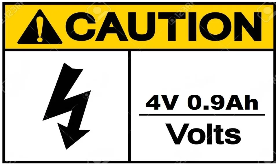 Rechargeable Battery Sealed Lead-Acid 4V 0.9Ah (2 pcs.) LEETEC RB409