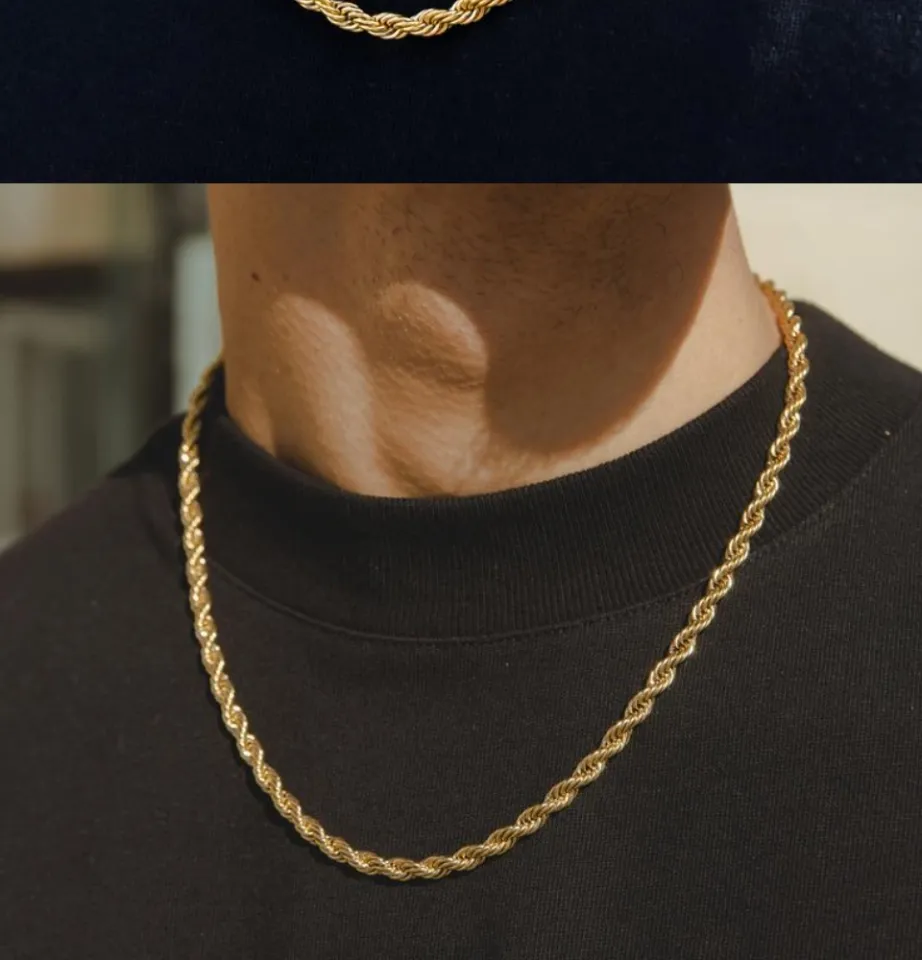 Cadena Men's Necklace 18K Gold – ZNZ Jewelry Affordagold-vachngandaiphat.com.vn