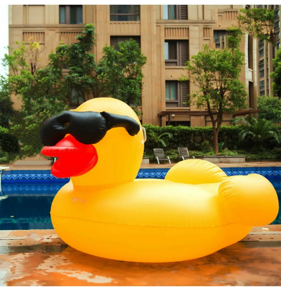 Giant Duck Floatie Large Beach Pool Duckie Inflatable Lazada
