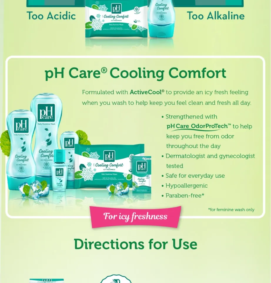 pH Care Daily Feminine Hygiene Cooling Comfort Set - Lazada