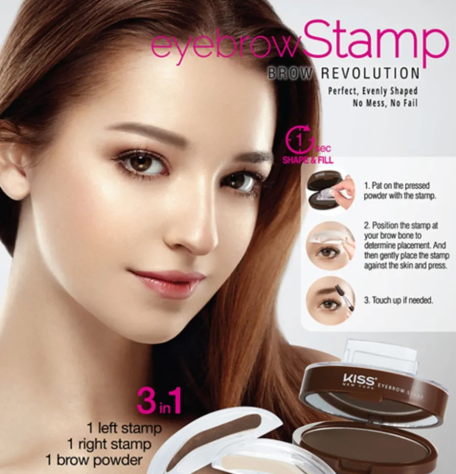 Kiss Eyebrow Stamp REDDISH BROWN Lazada PH