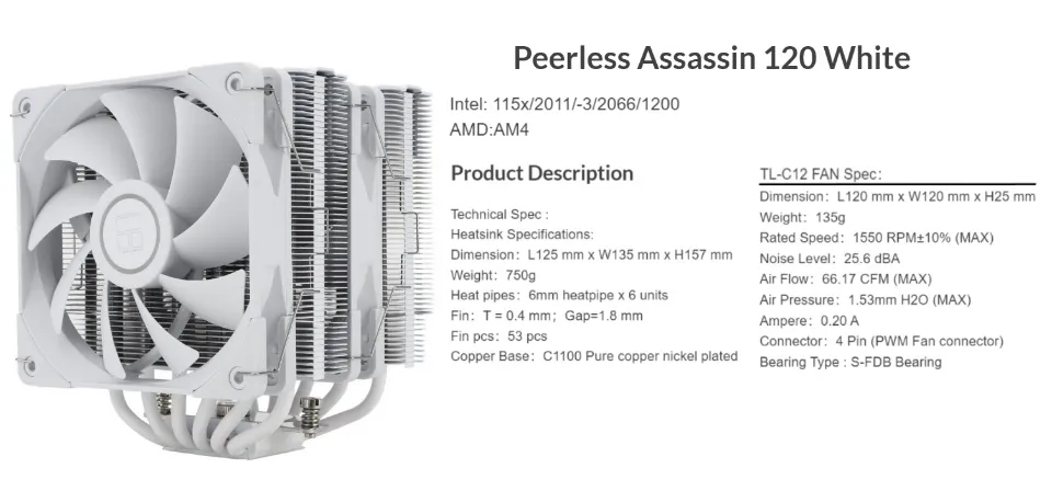 Thermalright Peerless Assassin 120 SE CPU Air Cooler Price Nepal