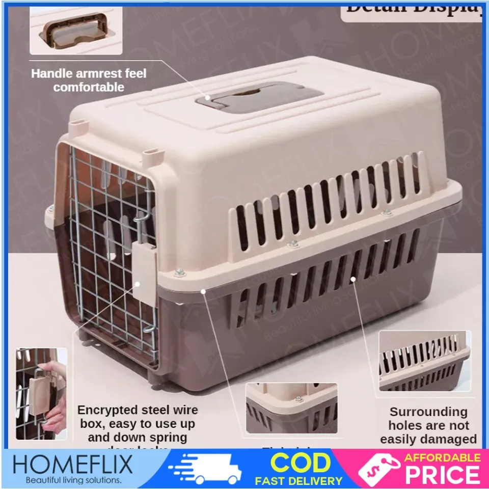 Homeflix Pet Travel Cage Pet Carrier Dog and cat kulungan ng aso at pusa Travel Cage