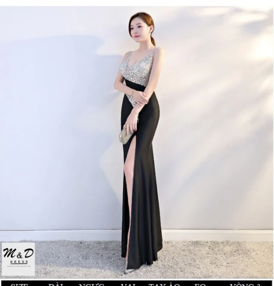 Đầm Dạ Hội Body Xanh Côban Đính Đá Phượng Hoàng Nolan Dress - Đầm Quỳnh Anh  Luxury Fashion