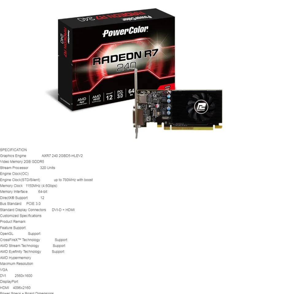 Powercolor R7 Ddr5 Powercolor Radeon R7 240 Review 2gb Ddr5