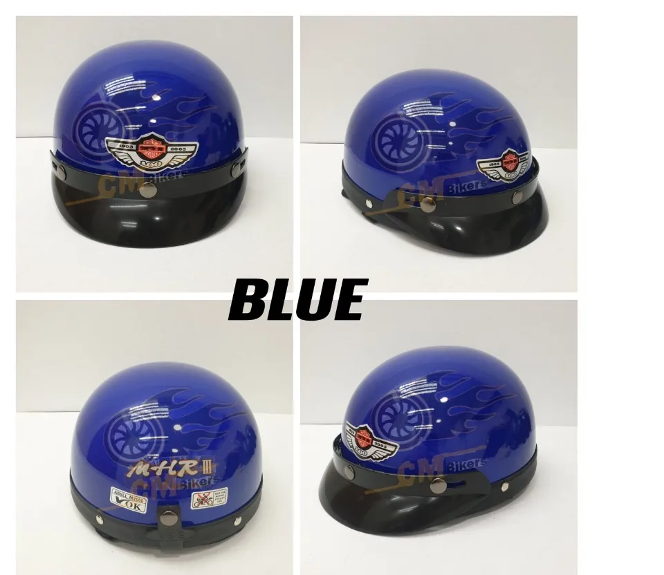 READY STOCK MHR III Half Cut Turtle Helmet Kura-Kura with Visor