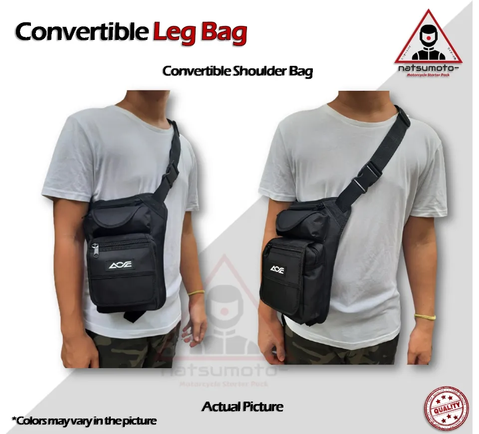 TACTICAL LEG BAG with Holster Convertible Quick Release Holster