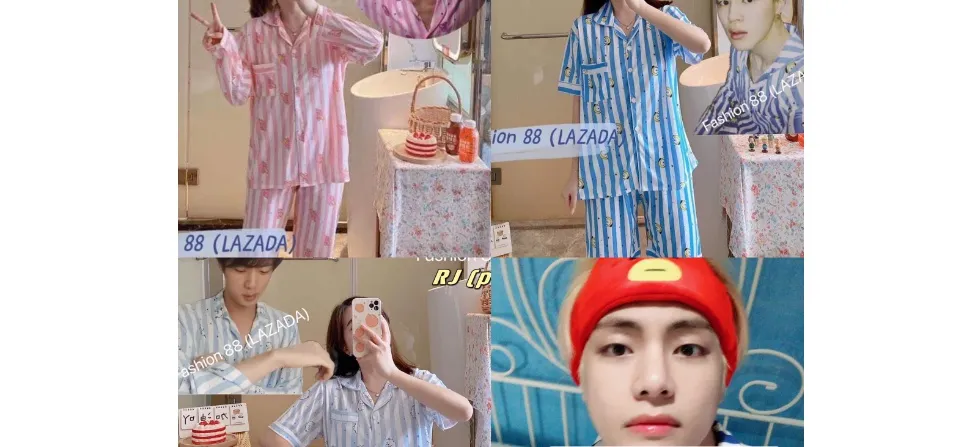 KPOP BT21 BTS Korean Cotton Sleepwear Pajama Short Set For Women