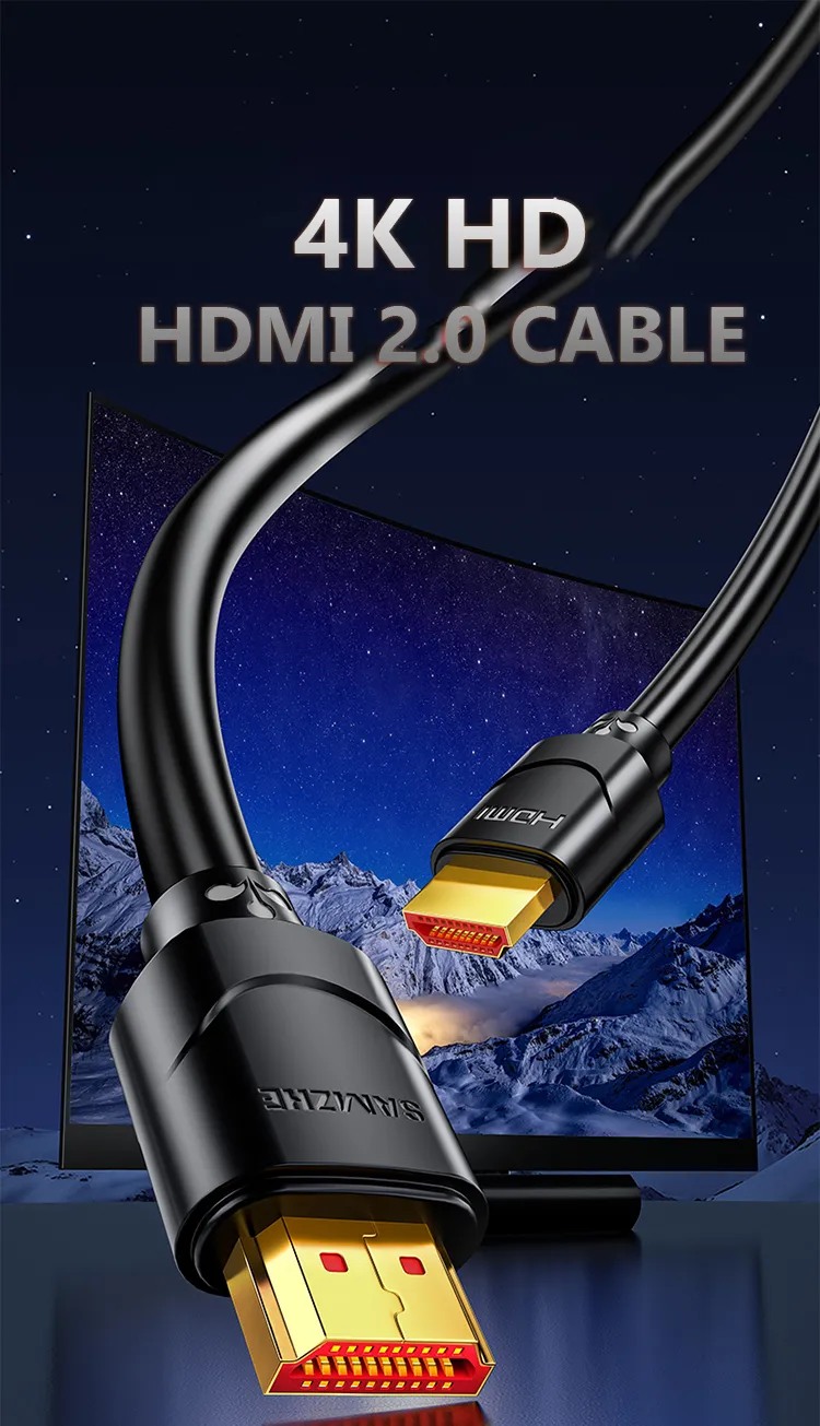 Samzhe HDMI 2.0 Cable 4K Ultra HD Gold-Plated 1 <div data-spm-anchor-id="a2o42.pdp_revamp.product_detail.i3.1aa748eaOjdWTH">HDMI Version:HDMI2.0</div> <div>Resolution: up to 2K x 4K 60Hz</div> <div>Bandwidth: up to 18 Gbps</div> <div data-spm-anchor-id="a2o42.pdp_revamp.product_detail.i1.1aa748eaOjdWTH">Sound channel: 32</div>