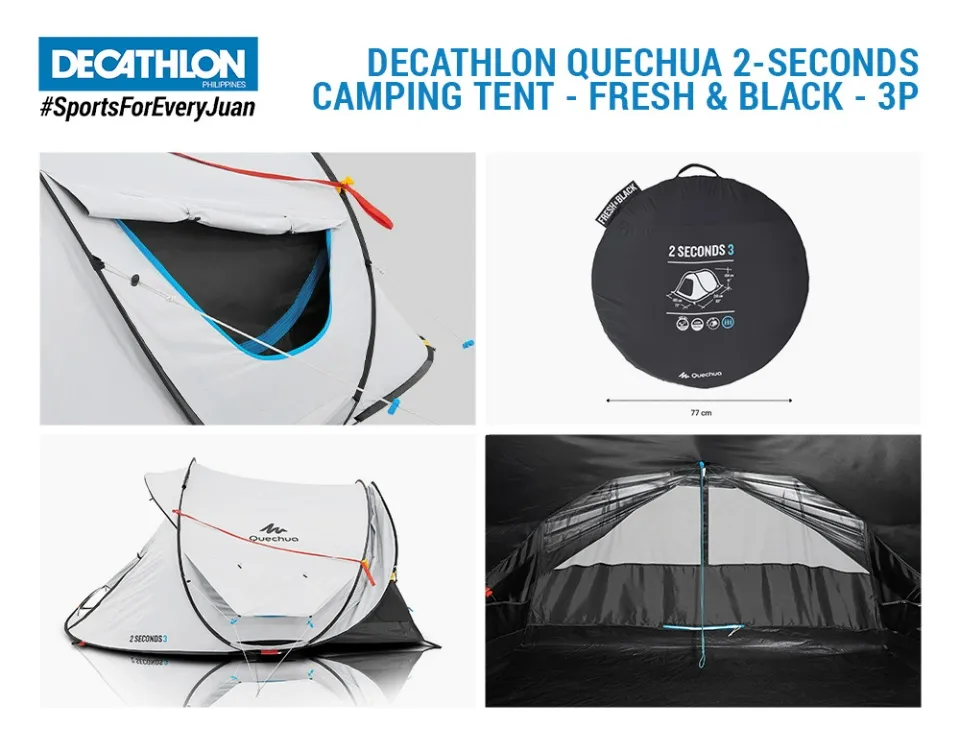 Fresh Black Quechua Seconds Air Iii Quechua Pop Up Tent Quechua