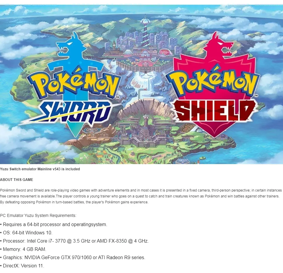 Play Pokemon Yuzu Emulator Pokemon Shield Yuzu Emulator Switch