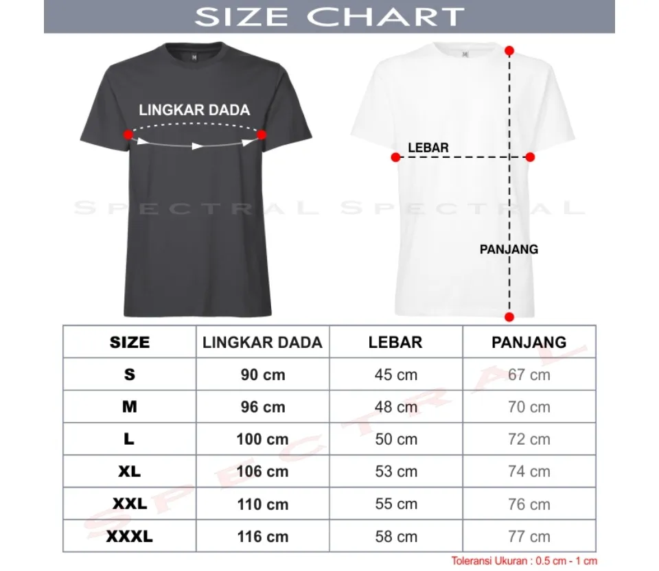 Spectral Fashion T-shirt Kaos ONE PIECE Logo Pria Wanita S – XXXL 100%  Cotton Combed