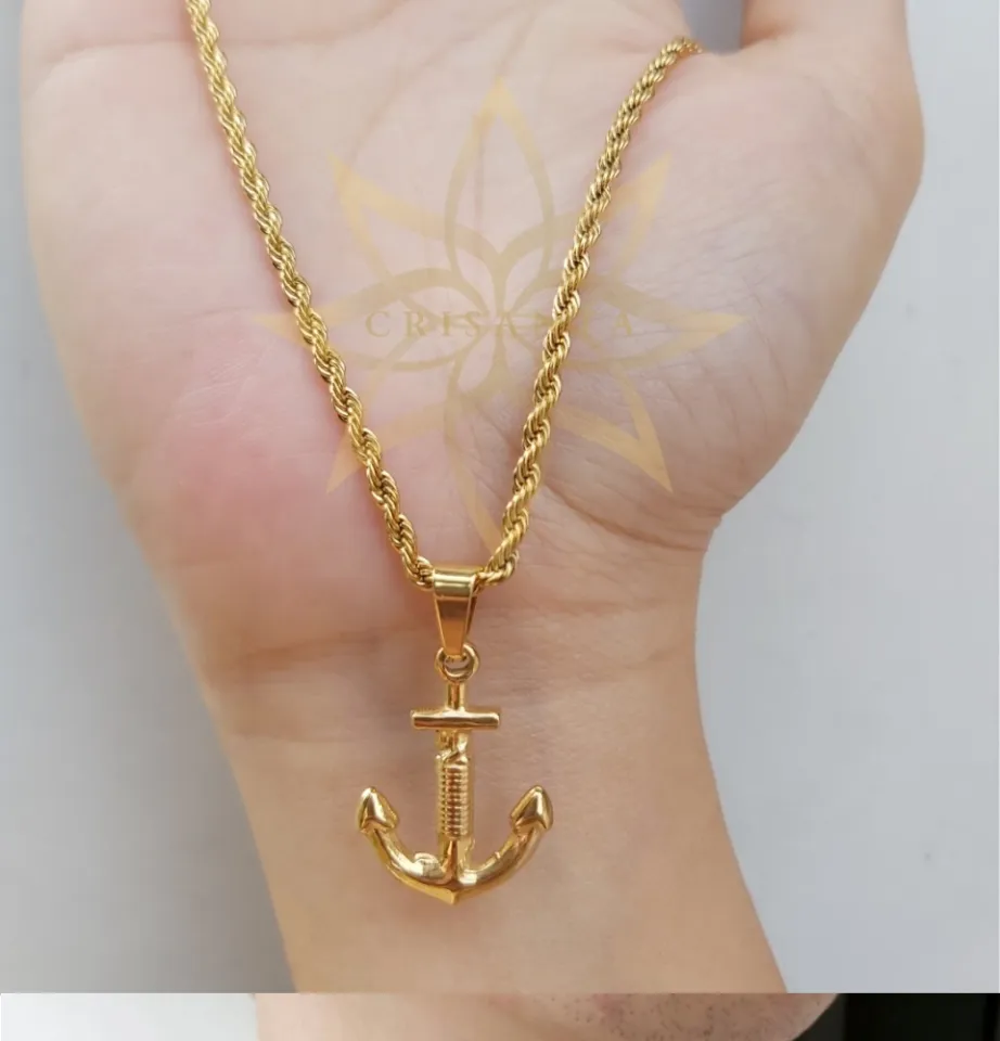 Buy 14k Small Anchor Pendant From Online Jewelry Store - J.H. Breakell and  Co.