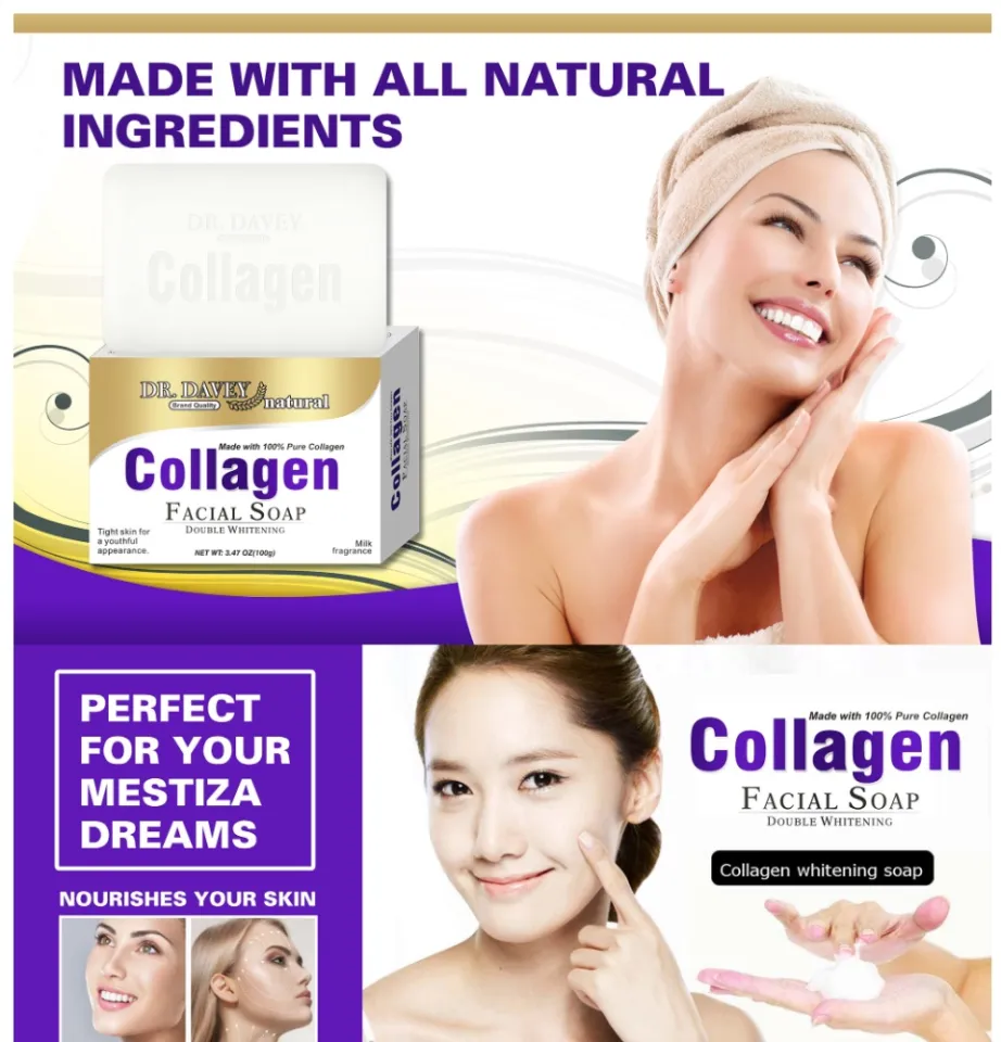 Dr. Davey Collagen Soap 100g Natural Double Whitening Skin