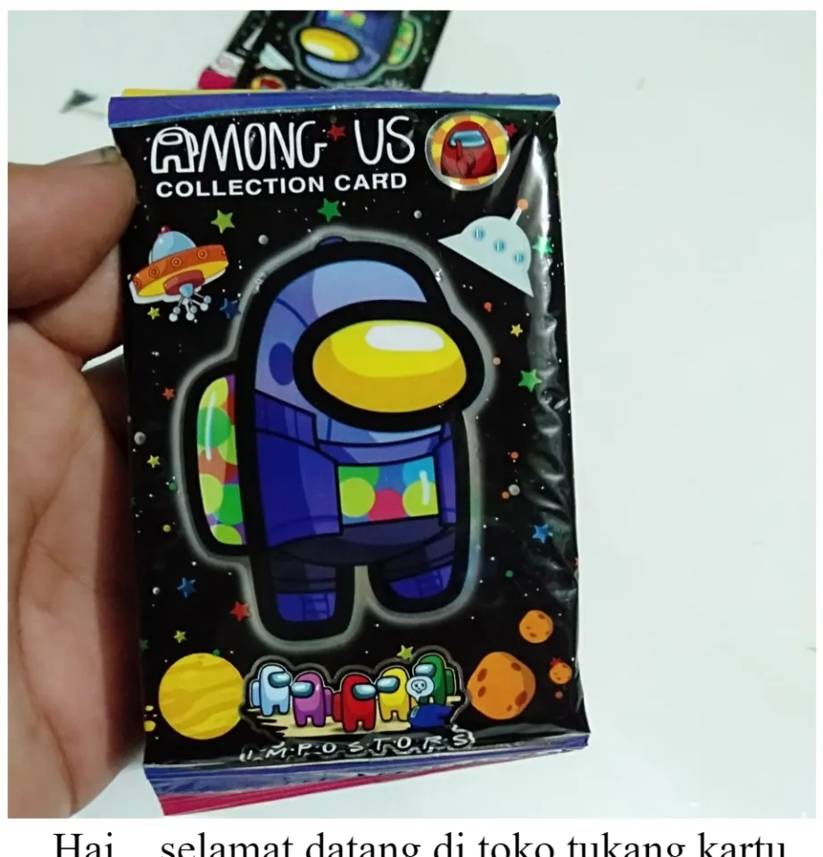 Pack mainan kartu among us isi 20 kartu Trading card among us Kartu  gunting batu kertas