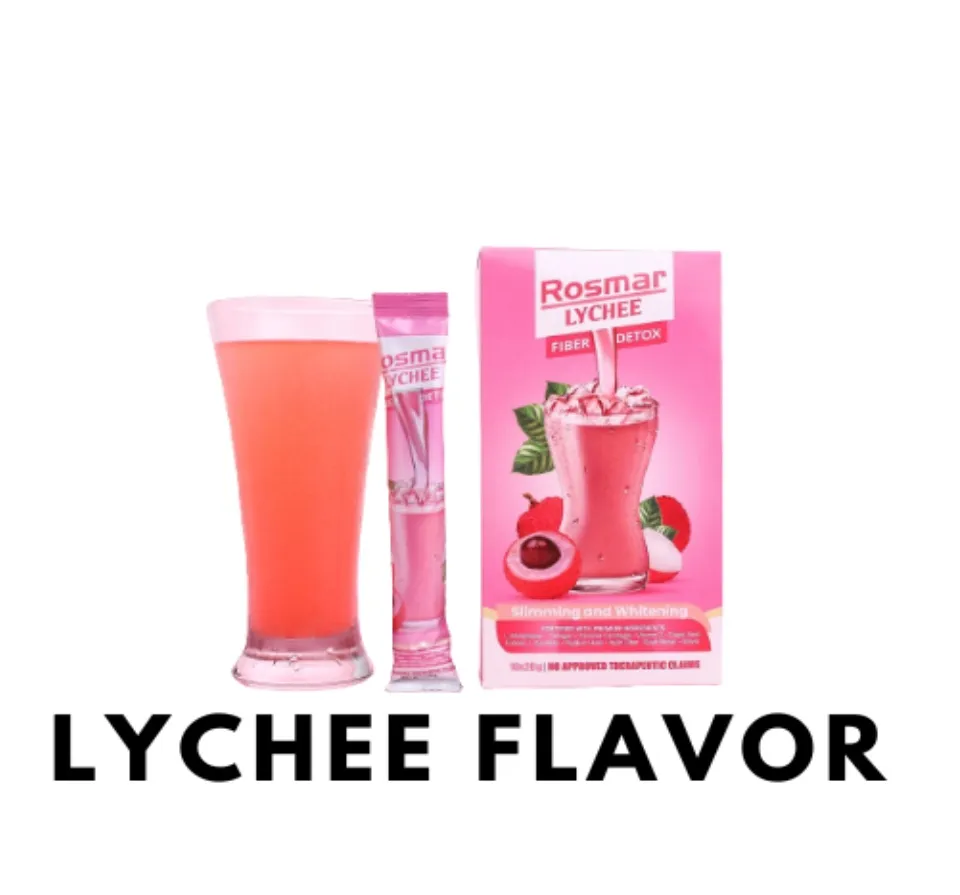 Best Seller ROSMAR FIBER DETOX DRINK LYCHEE FLAVOR 10 x 20g. | FDA