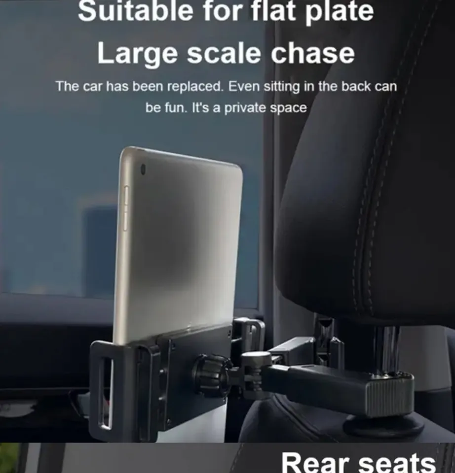 Q1 Double Extendable Stick 360 Rotation Car Headrest Mobile/Tablet