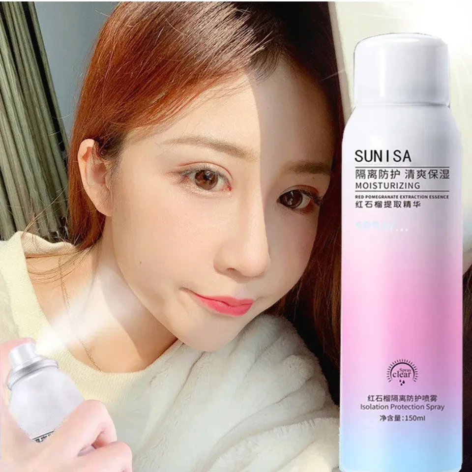 TRENDING SUNISA LIFUSHA Red Pomegranate Whitening Sunscreen Spray