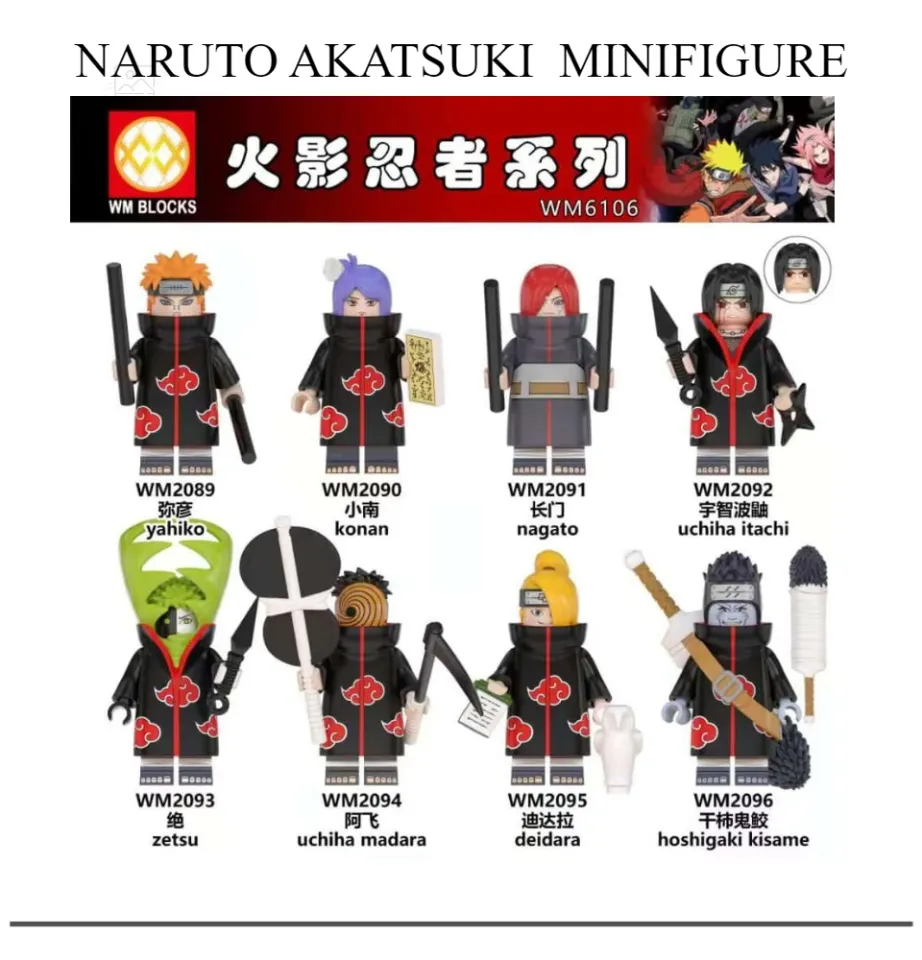 AKATSUKI MEMBERS YAHIKO KONAN NAGATO HITACHI ZETSU MADARA DEIDARA KISAME MINI FIGURE Lazada PH