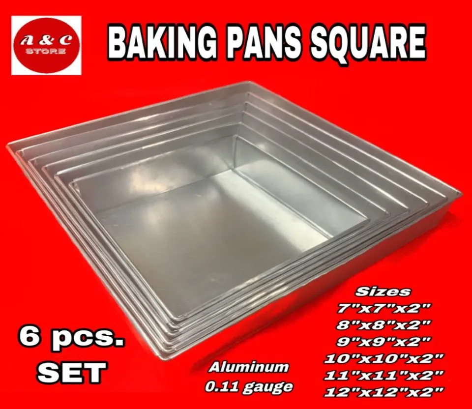 Square baking 2024 pan sizes