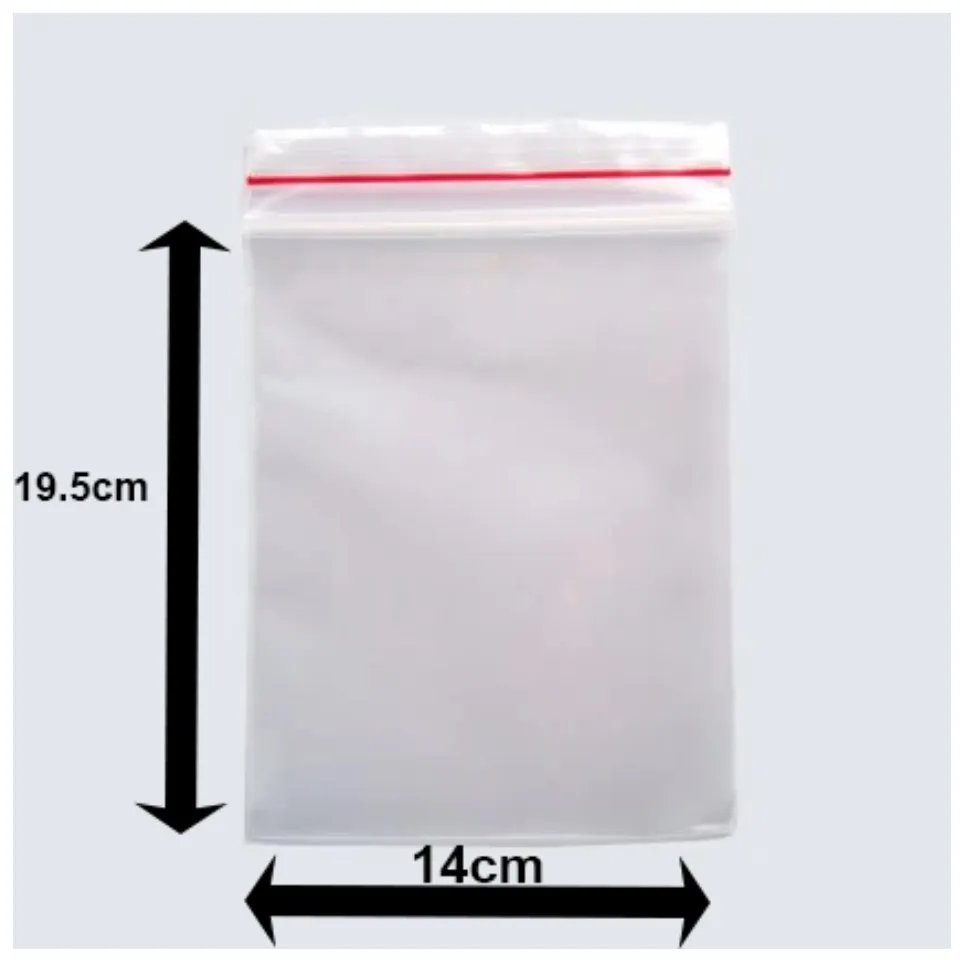 24 Pcs Zippy Zip Lock Plastic Bag Zip Lock Pouch Sealed Plastic