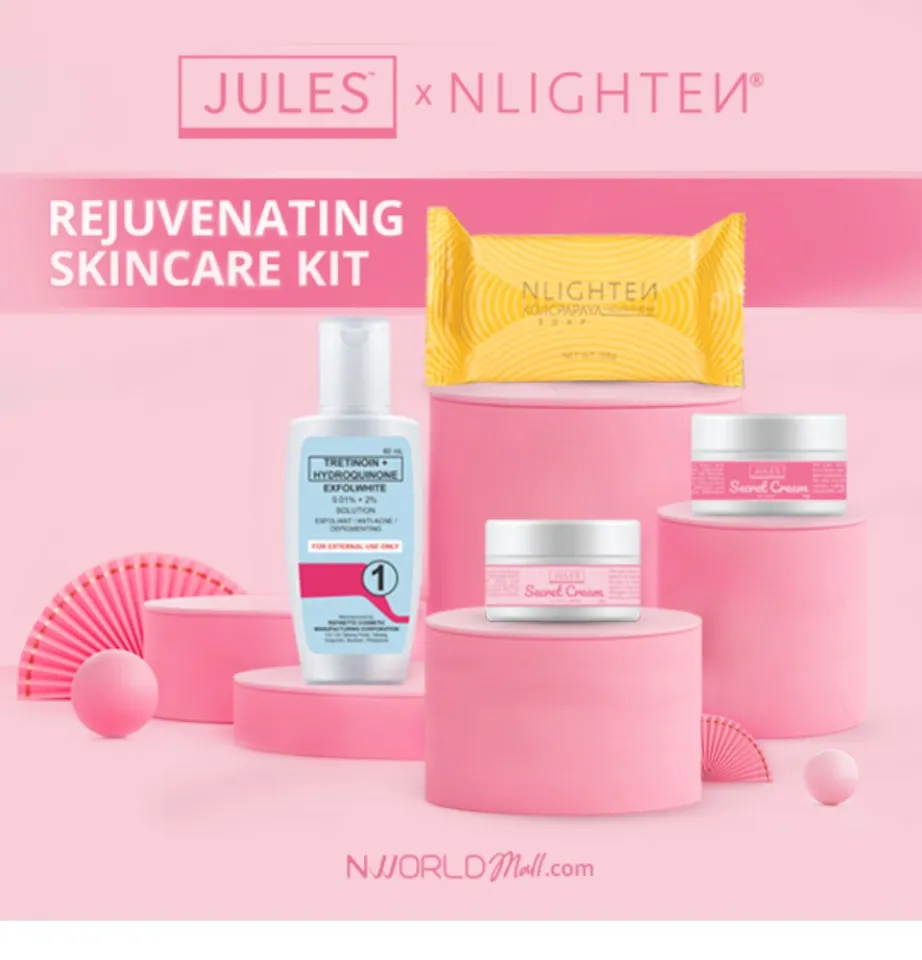 フェイスクリーム Nlighten Products Set JULES X NLIGHTEN Rejuvenating Skincare Kit | Lazada PH