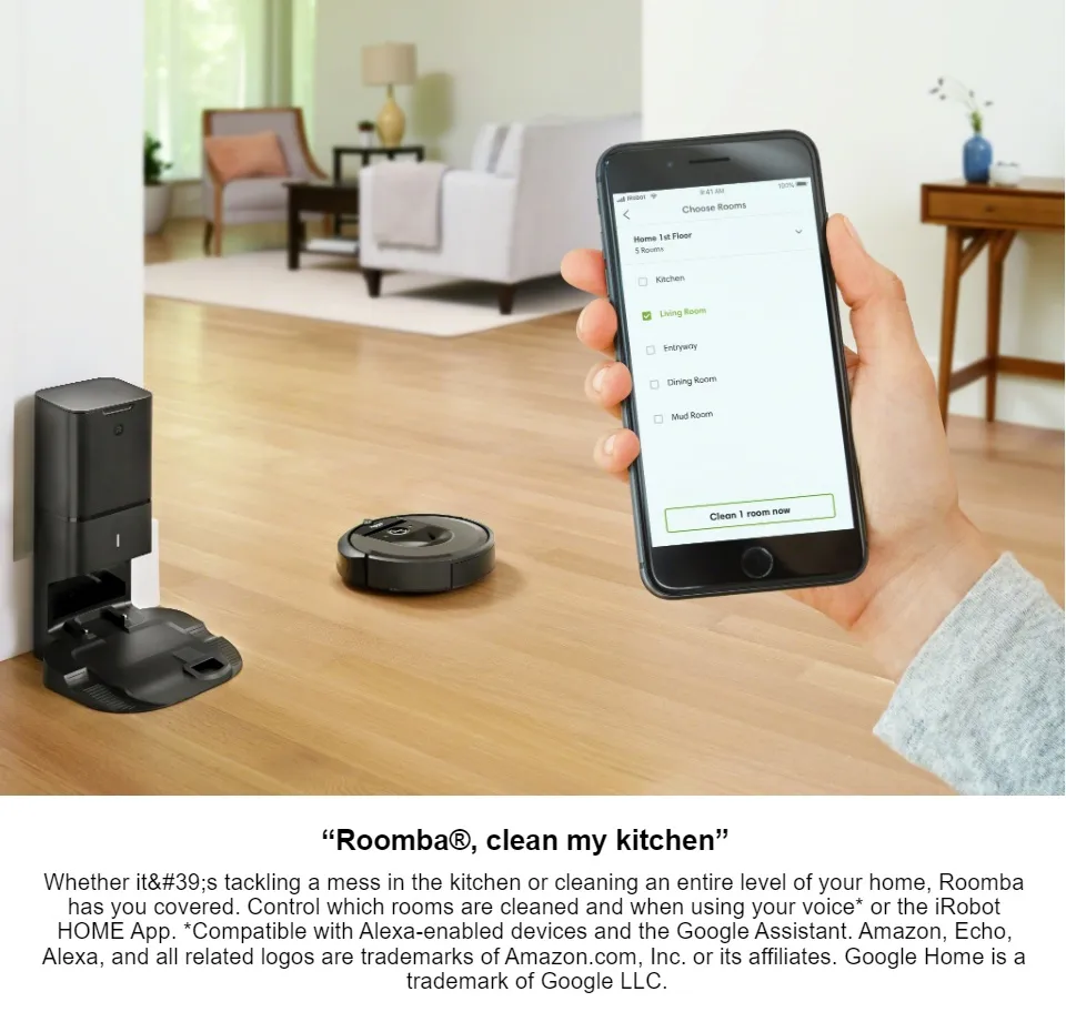 iRobot® Roomba® i7+ Vacuum Robot + Automatic Dirt Disposal
