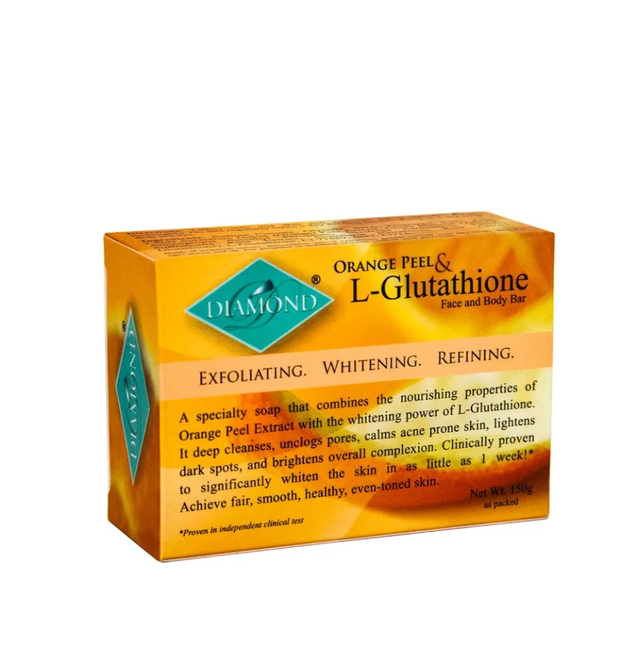 Diamond Orange Peel & L-Glutathione Soap 150g Set of 2 Anti-Acne  Exfoliating Soap Moisturizing Body Soap Set Regular Size Multi-Pack Soap -  Lazada