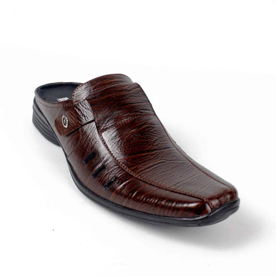 Sepatu Pantofel Pria Kulit Slop Model Formal Kantor Terbaru