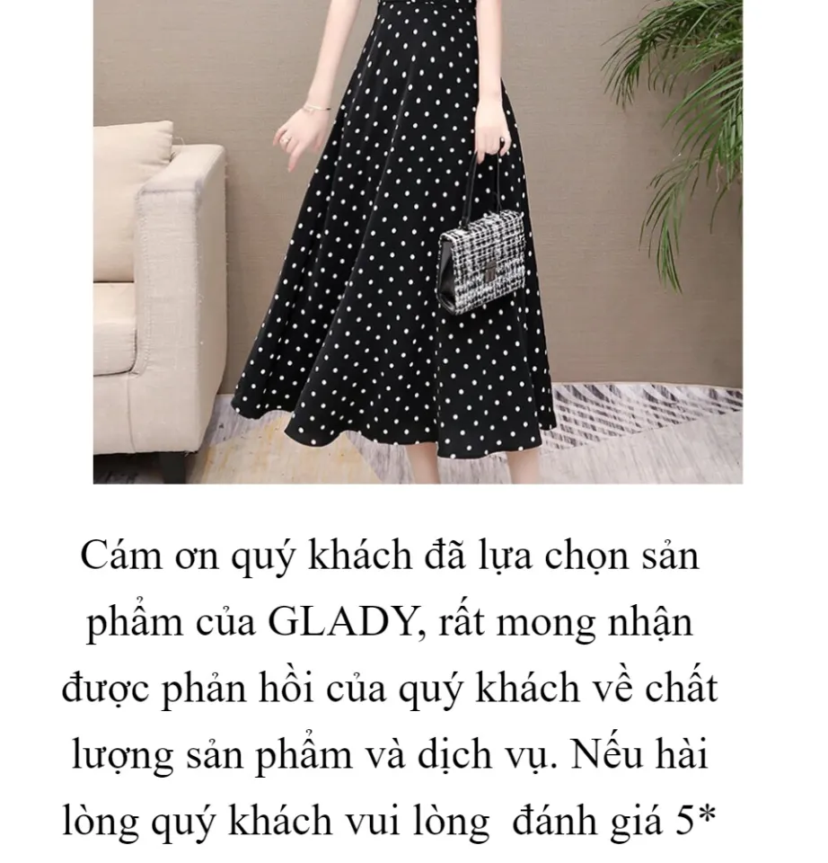 Chân Váy Chấm Bi Vintage